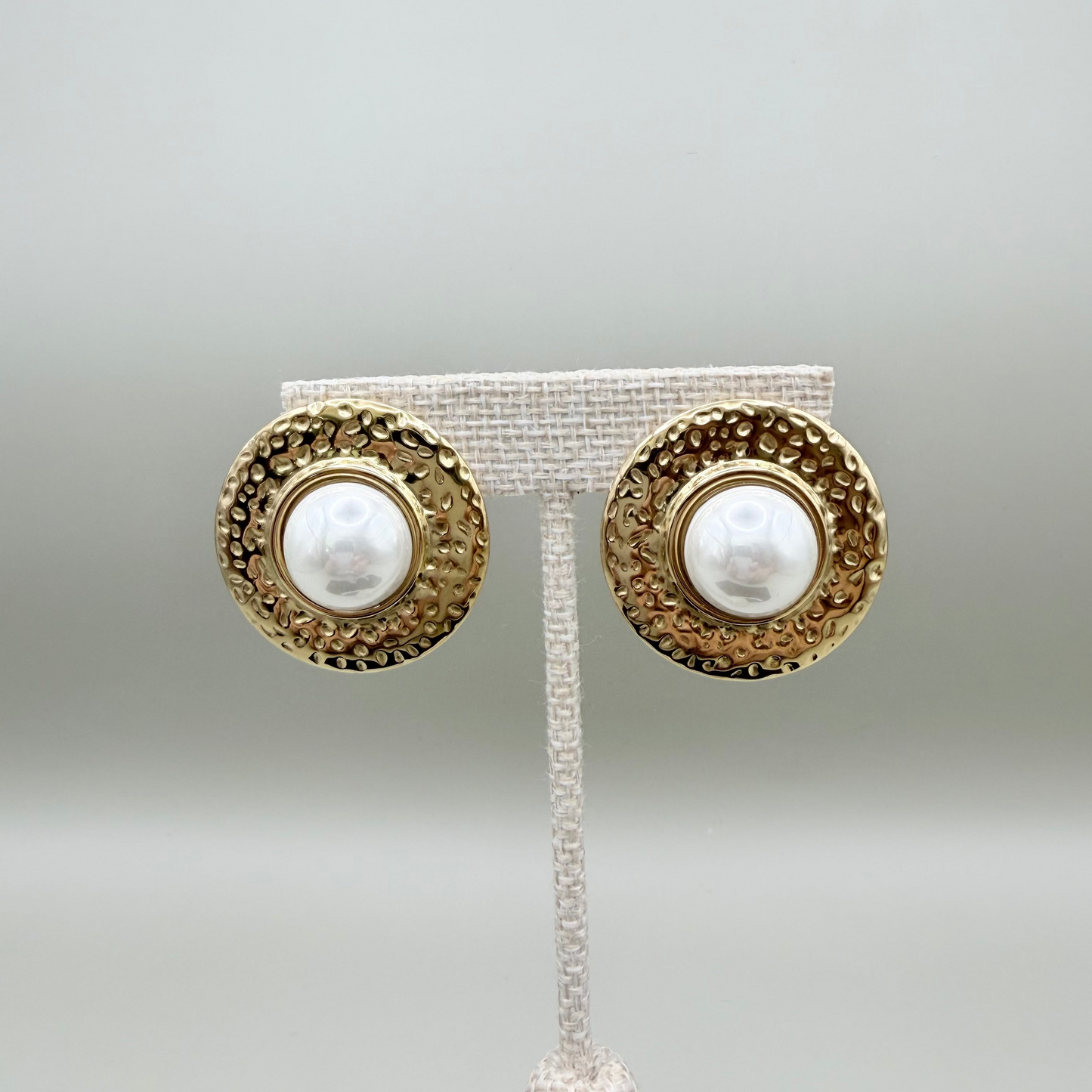 Aretes con perlas