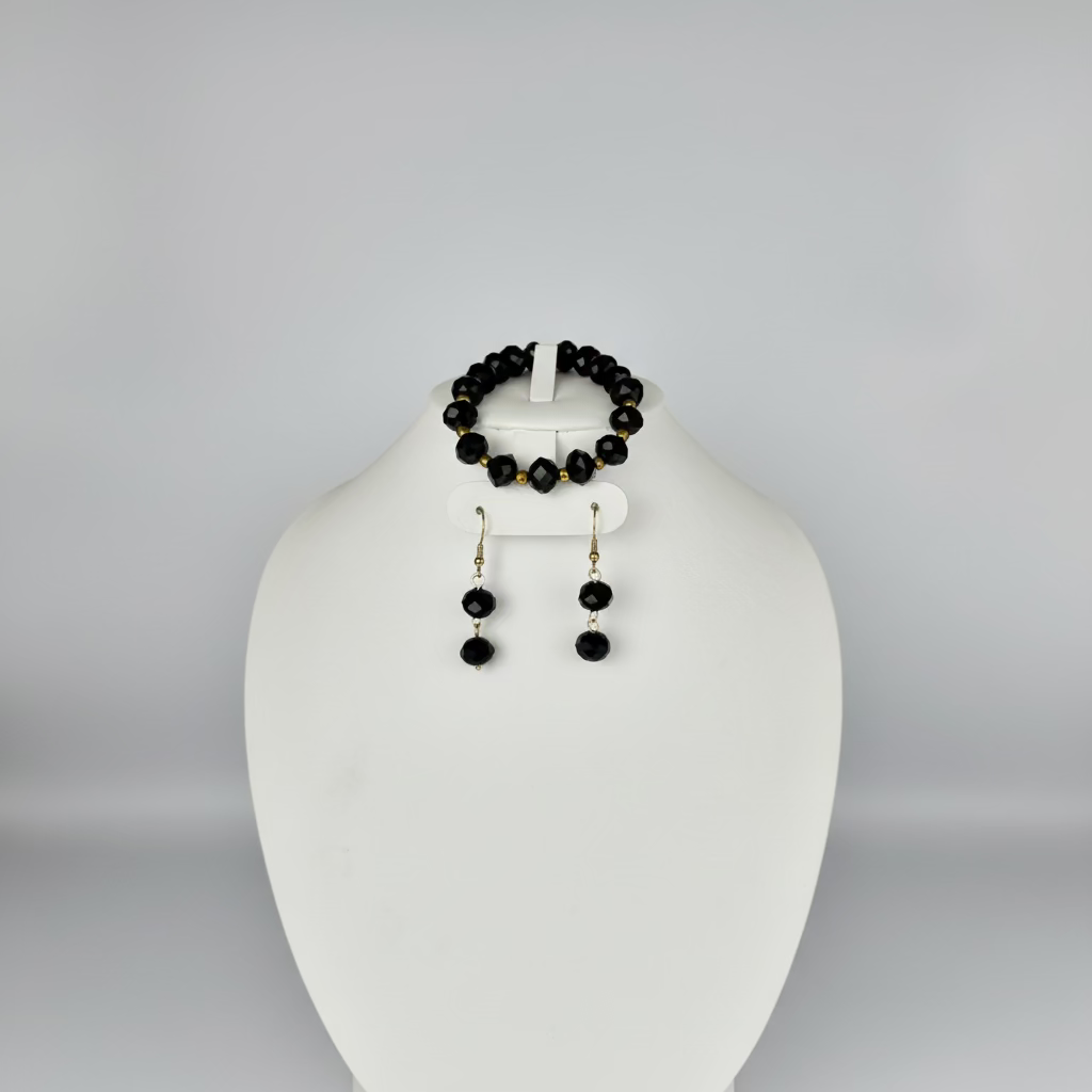 Set de cristales negros