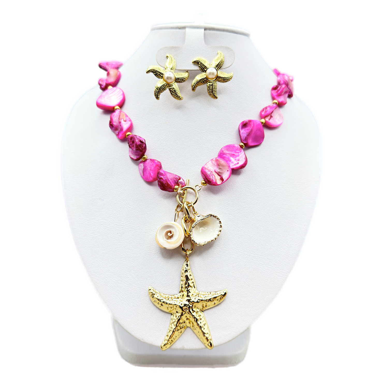 Collas de chapa con conchas