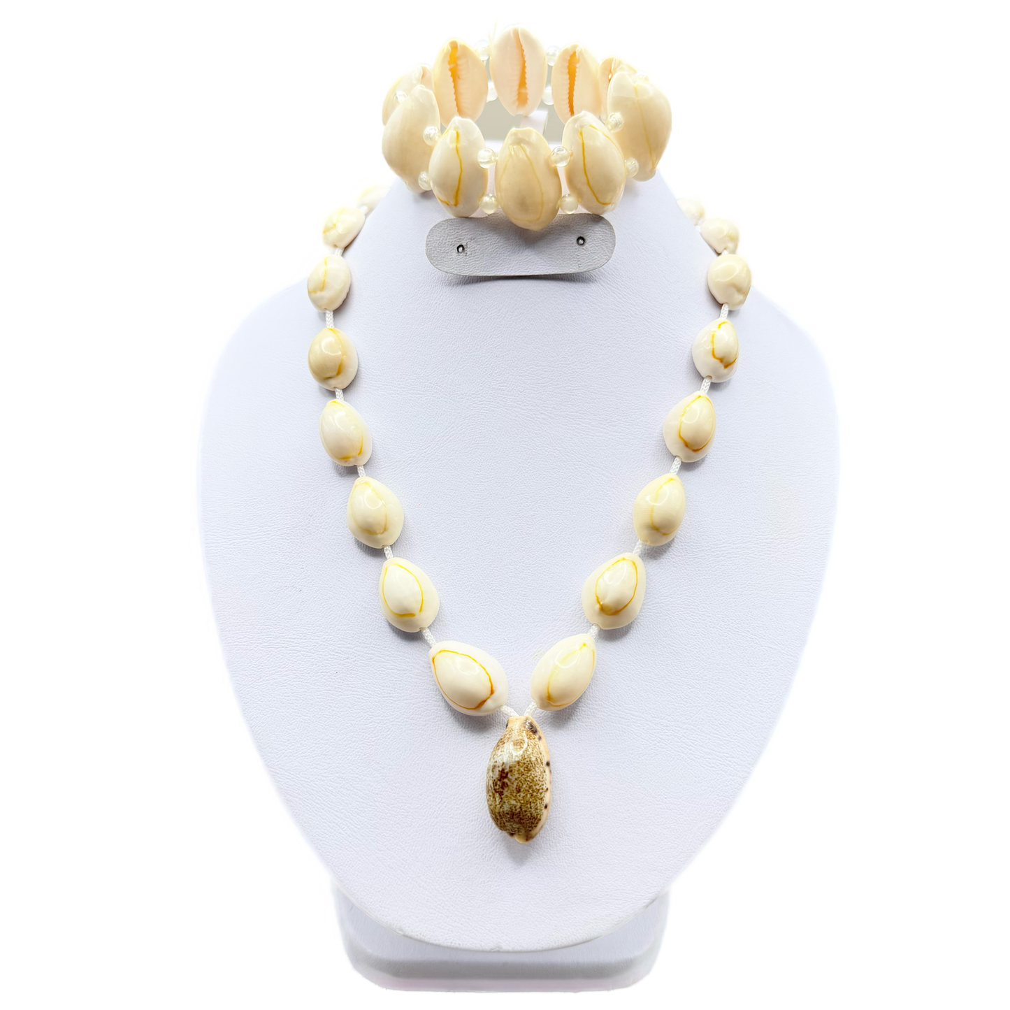 Conjunto Estilo Playa con Conchas Naturales y Pulsera