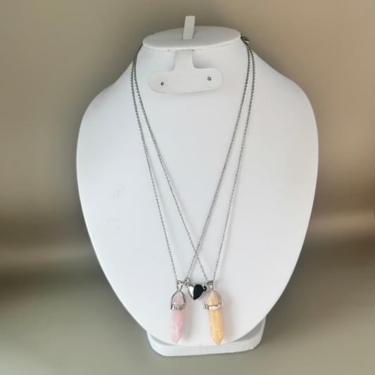 Juego para dos de Collar con pendulo, ideal para pareja