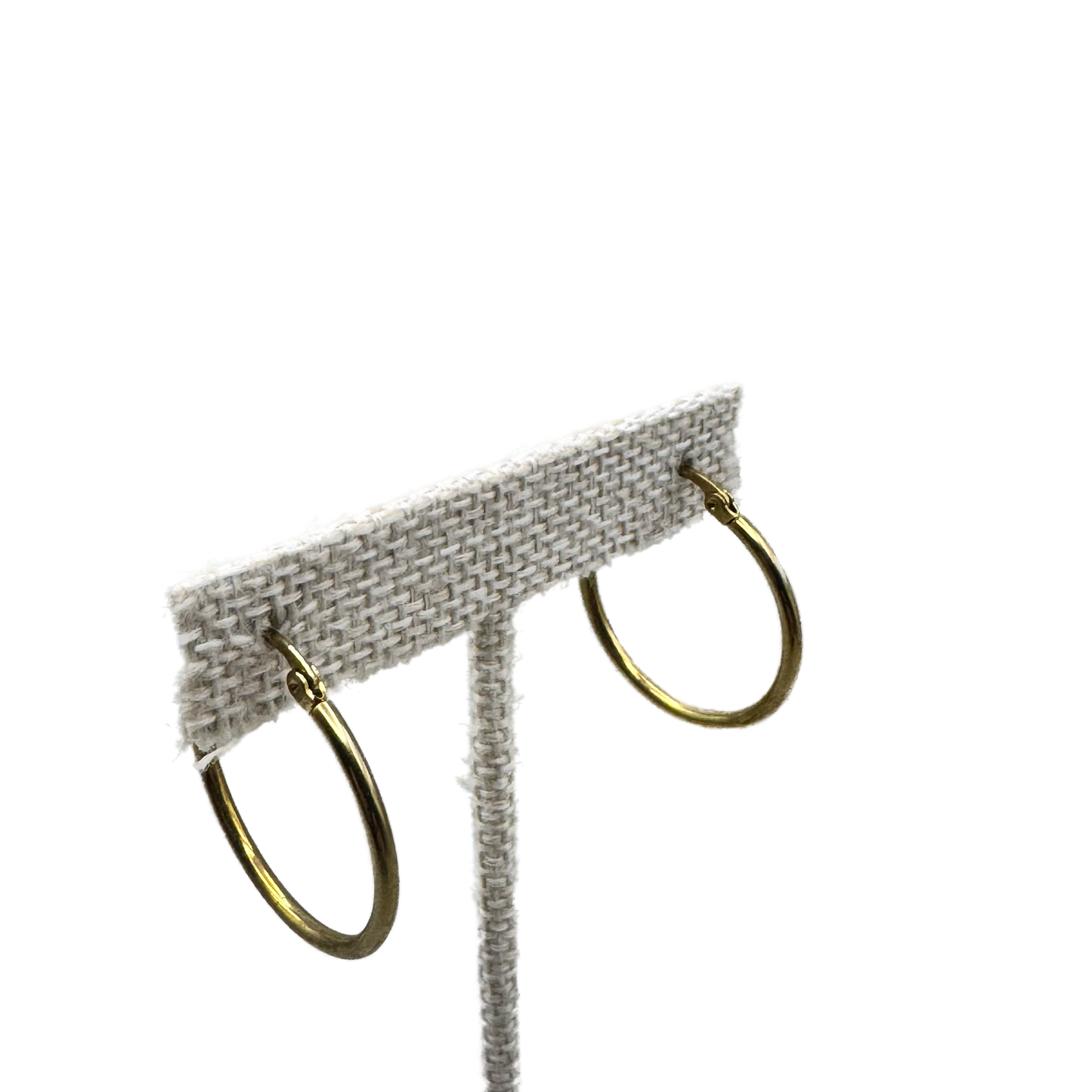 Aretes Aro Dorado Clásico