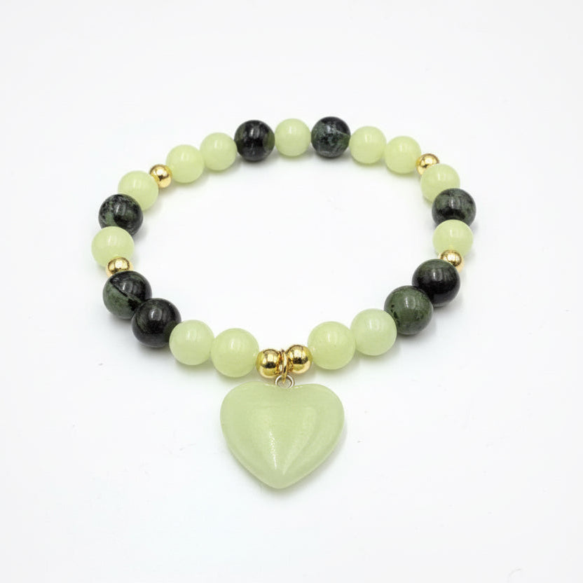 Brazalete de agata y jade de Guatemala