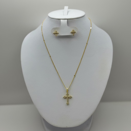 Cadena con dije de cruz