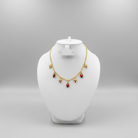 Collar  de Catarina con corazones