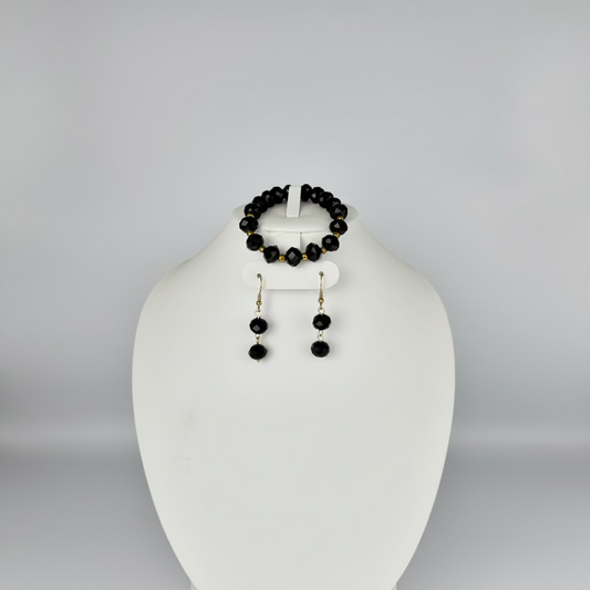 Set de cristales negros