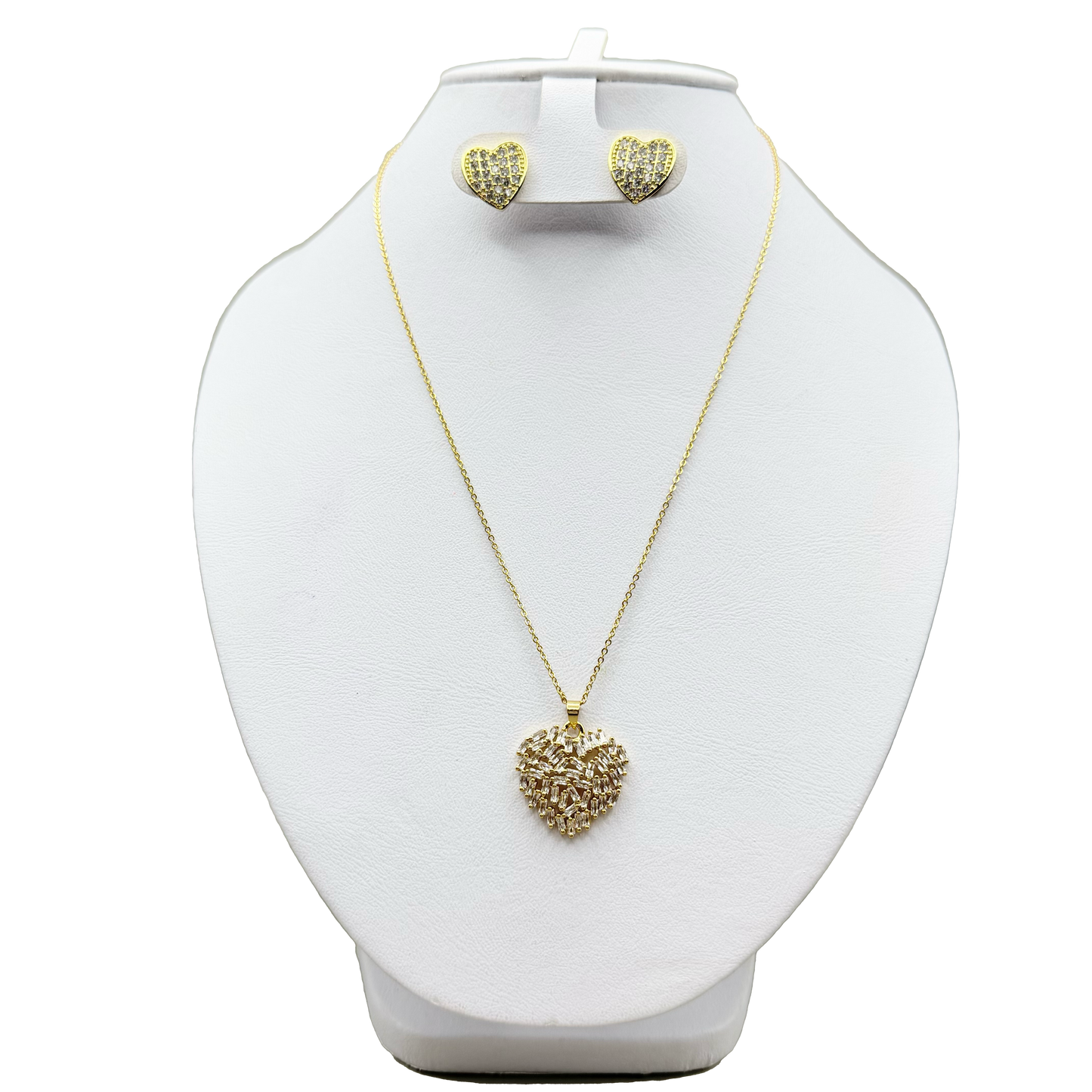 Conjunto de corazón en acero inoxidable