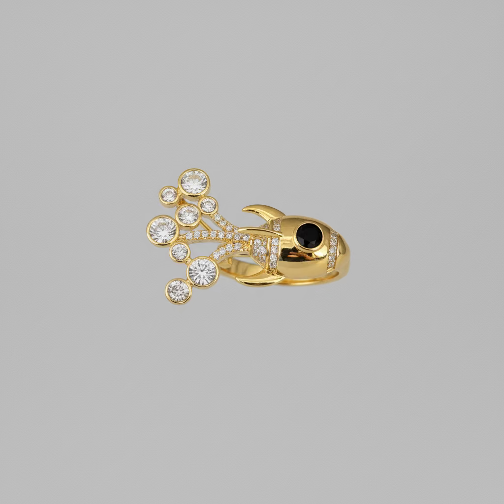 Broche en forma de cohete
