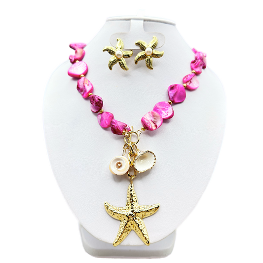 Collas de chapa con conchas