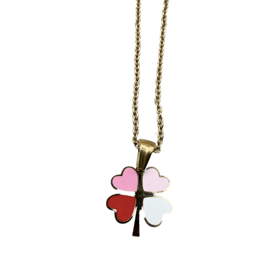 Collar Trébol de Corazones Multicolor