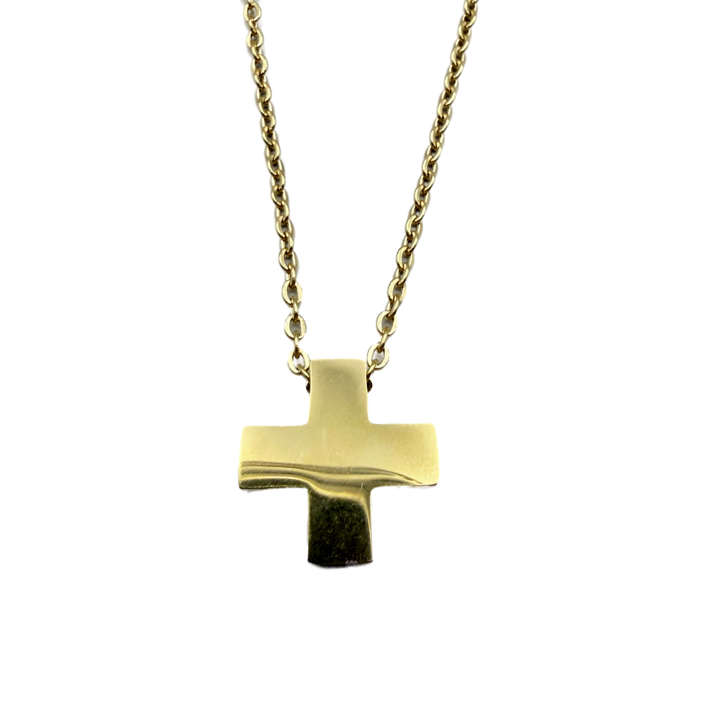 Collar Cruz Dorada Minimalista