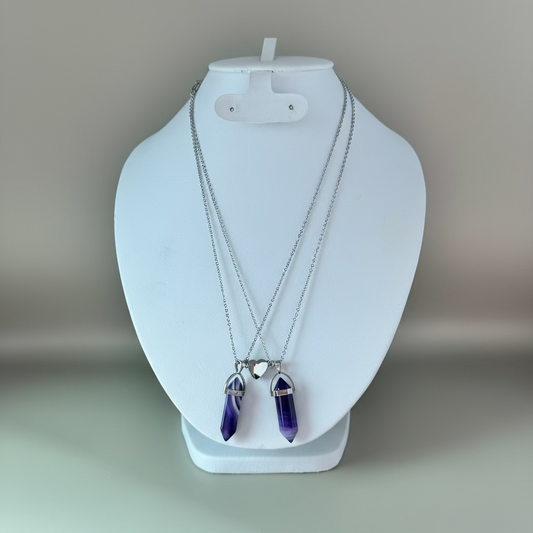 Juego para dos de Collar con pendulo, ideal para pareja