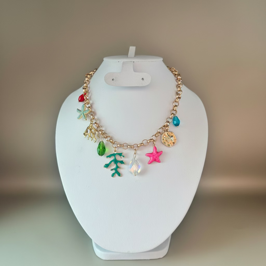 Collar dijes del mar
