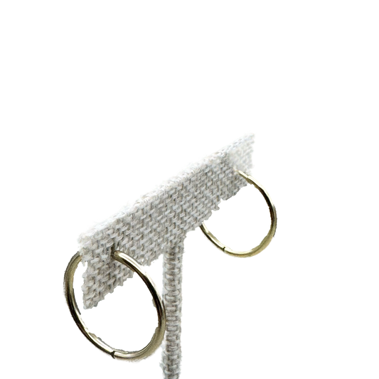 Aretes Aro Clásico Dorado