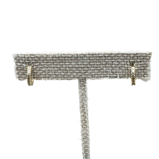 Aretes Mini Aro Dorado Brillante