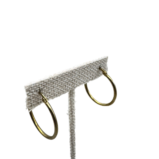 Aretes Aro Dorado Clásico