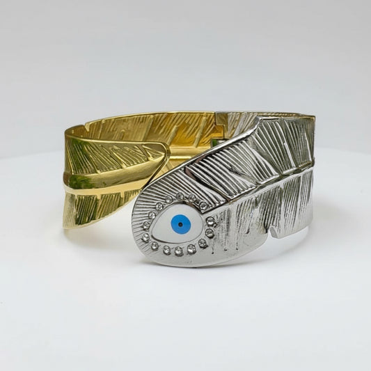 Brazalete bicolor con ojo