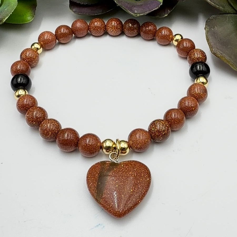 Brazalete aventurina café